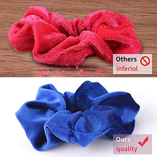 45 Colores Velvet Elástico Hair Scrunchies, Lazos Elásticos De Banda Pelo Stretchy Multicolor De Terciopelo Accesorios Para El Cabello Ponytail Titular Para Mujeres Niñas Accesorios