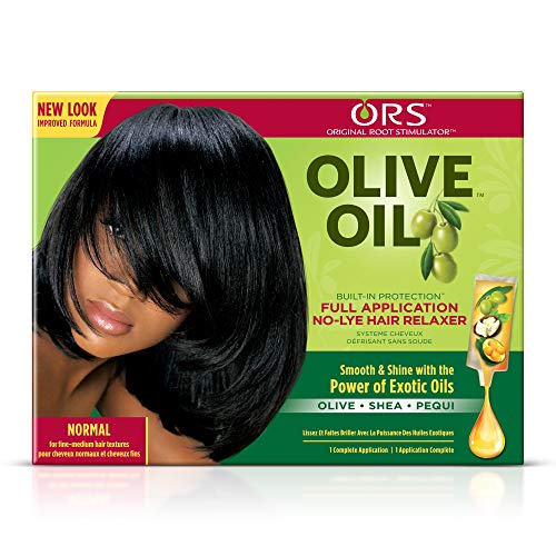 Aceite de oliva orgánico para raíz de pelo de ORS, relajador de pelo normal, sin lejía