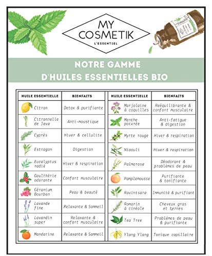 Aceite esencial de Palmarosa orgánico - MyCosmetik - 10 ml