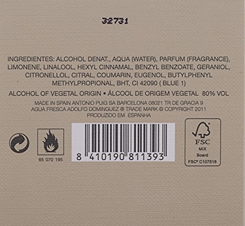 Adolfo Dominguez - Agua Fresca Agua De Tocador Vaporizador, 60 ml