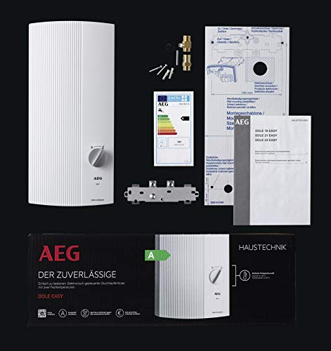 AEG 228840 DDLE 18 Easy - Calentador de agua eléctrico (18 kW, 400 V), color blanco