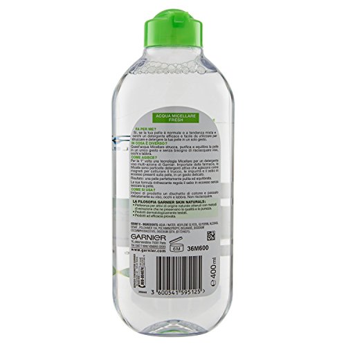 Agua micelar para la limpieza diaria, 400 ml, Garnier Fresh