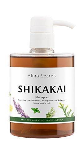 Alma Secret Champú SHIKAKAI con Ortiga, Espirulina, Menta, Romero, Cedro, Limón & Lavanda - 500 ml