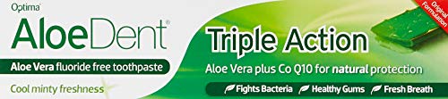 AloeDent Triple Action 100ml Aloe Vera pasta de dientes sin fluoruro