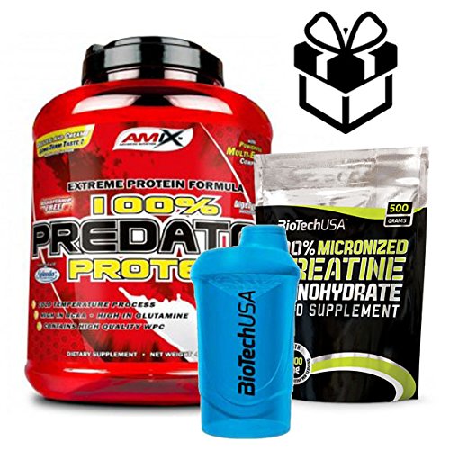 AMIX Predator Protein - 2 Kg Vainilla + Creatine + Mezclador