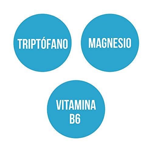 Ana Maria Lajusticia - Triptófano con magnesio + VIT B6 – 60 comprimidos. Reduce la ansiedad, el cansancio y regula el reloj interno. Apto para veganos. Envase para 30 días de tratamiento.