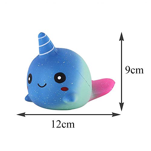 Anboor 3.5 "Squishies Slow Rising Kawaii Squishies Perfumado Suave para bebés Ballena para ni?os o Alivio del estrés