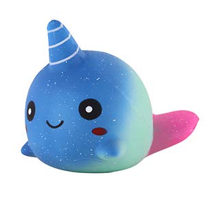 Anboor 3.5 "Squishies Slow Rising Kawaii Squishies Perfumado Suave para bebés Ballena para ni?os o Alivio del estrés