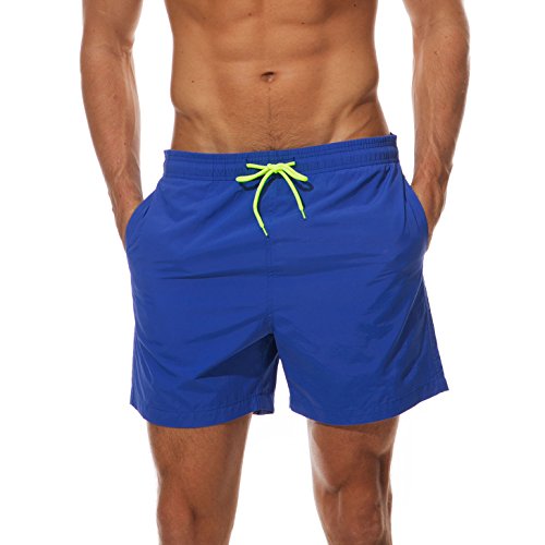 Arcweg Bañador Hombre Chico Playa Poliéster Pantalon Corto Hombre Deporte Secado Rápido Bañadores Natacion Ligero Moda Shorts Tallas Grandes 38-50 (Azul, 3XL(EU) /Talla Española 52)