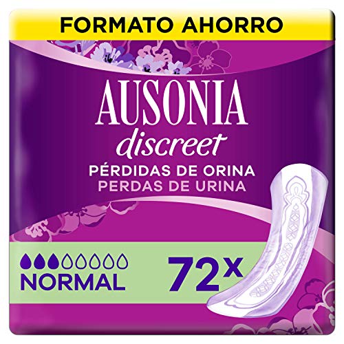 Ausonia Discreet Compresas Para Pérdidas De Orina Normal Para Vejigas Hiperactivas x 72