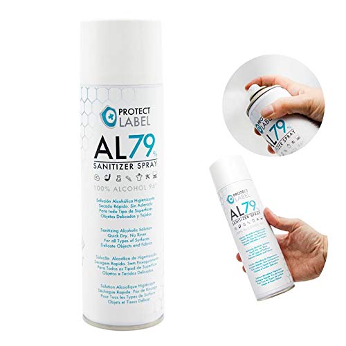 Autolabel Hidroalcohol Spray 3 x 500ml. Higienizante Manos y Superficies 79% Alcohol Aerosol Hidroalcohólico