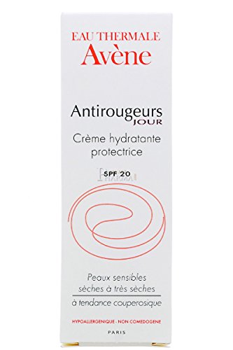 Avene Antirojeces Día Crema Hidratante Protectora, Piel Seca, SPF 20 - 40 ml