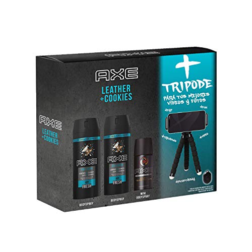 Axe Axe Pack Leather And Cookies Tripode - 2 X 150 Ml Y Mini 35 Ml Y Tripode 460 g