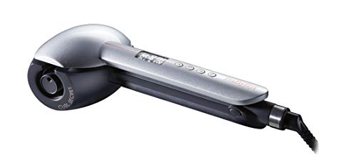 BaByliss C1600E Utensilio de peinado Rizador de pelo automático Caliente Negro, Plata - Moldeador de pelo (Rizador de pelo automático, Caliente, 180 °C, 220 °C, Negro, Plata, LCD)