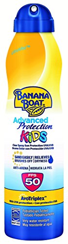 Banana Boat KIDS Advanced Protection - Crema solar en spray para niños que hidrata la piel y la protege de los rayos UVA/UVB,SPF 50, 220 ml