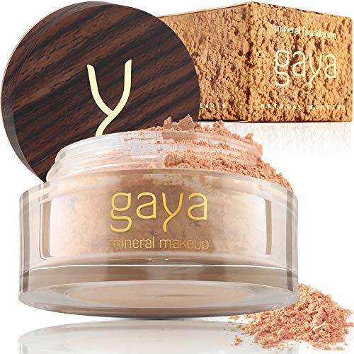 Base Maquillaje Mineral y Vegana - En Polvos, Única 4 en 1 - Completo y con Protector Solar UV, 100% Natural Y Multiuso Todo Tipo De Piel