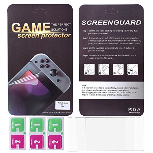 Bestico Kit Protección para Nintendo Switch, Funda Switch Accesorios de Protección incluyen Funda Nintendo Switch,Estuche tarjeta de juego,3 Clear HD Protector de Pantalla,Joy-Con Estucha Silicona