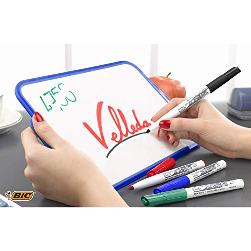 BIC Velleda 1741 - Caja de 8 unidades, marcadores de pizarra punta media, colores surtidos