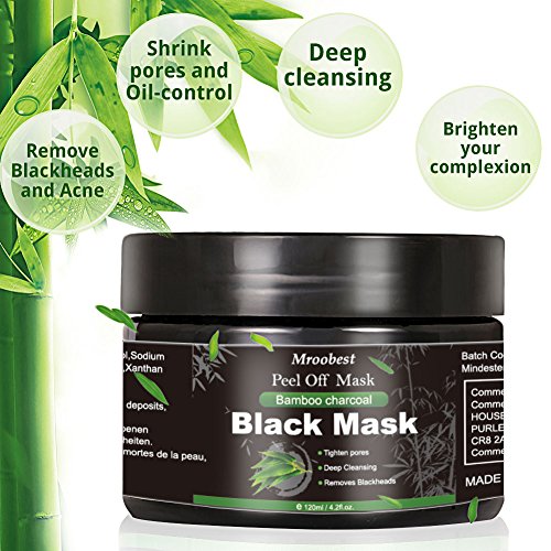 Blackhead Remover Mask, Mascarilla Exfoliante, Mascarilla negra, Peel Off Mask, Deep Cleansing Mascarilla Exfoliante Limpiadora contra Puntos Negros y Acné para, Mascarillas Hidratantes