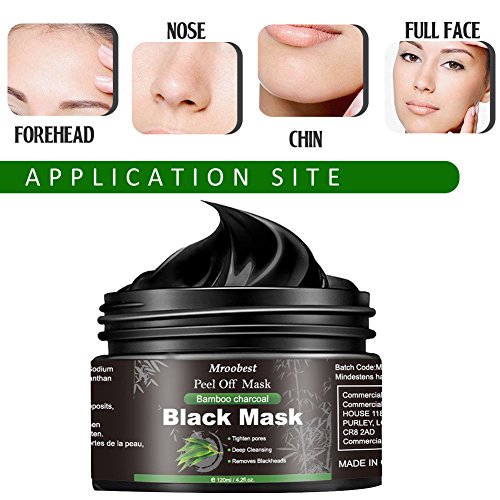 Blackhead Remover Mask, Mascarilla Exfoliante, Mascarilla negra, Peel Off Mask, Deep Cleansing Mascarilla Exfoliante Limpiadora contra Puntos Negros y Acné para, Mascarillas Hidratantes