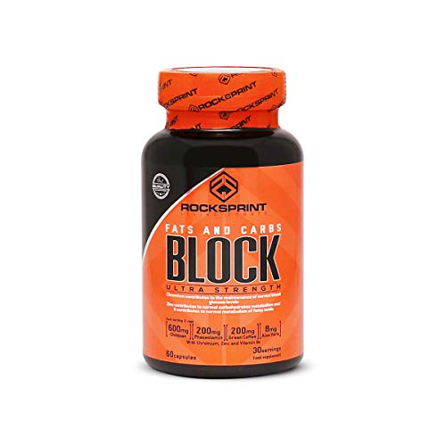 BLOQUEADOR DE GRASAS y CARBOHIDRATOS - Complemento alimenticio para adelgazar - BLOCK FATS & CARBS 60 capsulas