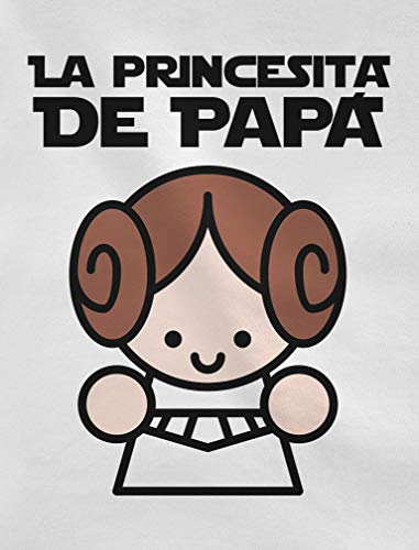 Body de Manga Corta para bebé Regalos Originales para Padres Primerizos - La Princesita de Papá 9-12 Mes Rosa