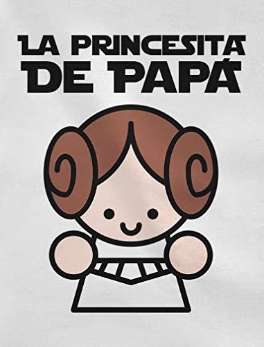 Body de Manga Larga para bebé Regalos Originales para Padres Primerizos - La Princesita de Papá 9-12 Mes Blanco