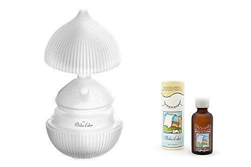 BOLES D'OLOR Brumizador Ultrasónico Padma Flor de Loto + Brumas de Ambiente Cotonet. Difusor de Aromas, Purificador de Aire y Humidificador