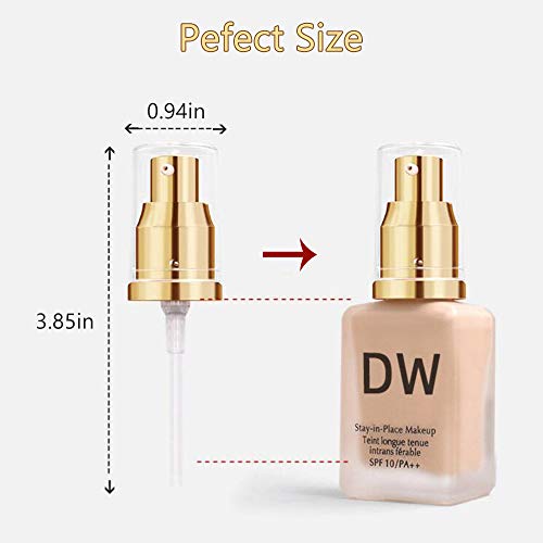 Bomba de base para base Estee Lauder Double Wear Foundation, 2 paquetes de repuesto para base de maquillaje (dorado)