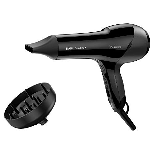 Braun Satin Hair 7 HD785 SensoDryer - Secador de pelo profesional, con sensor de temperatura, motor AC y tecnología iónica, 2000 W, color negro