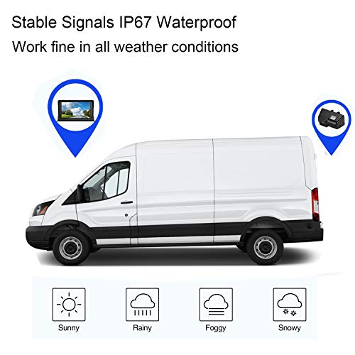 BRAUTO Cámara de Marcha Atrás y Kit de Monitor de Coche Sistema de Cámara de Copia de Seguridad Cámara Cámara de trasera 4,3 Pulgadas HD Monitor Para Ford Transit Connect