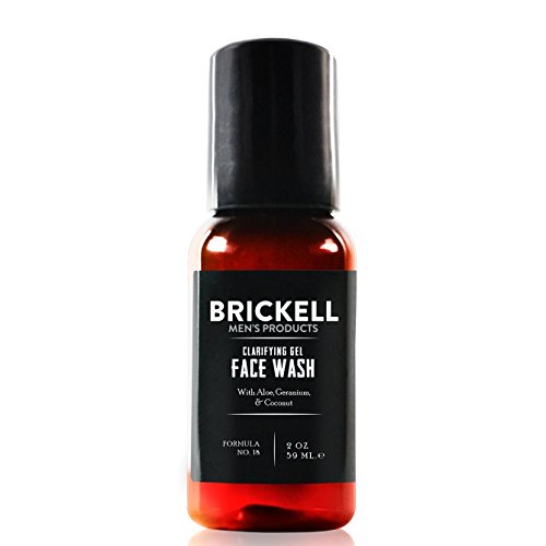 Brickell Men's Products – Gel Limpiador Facial Aclarador para Hombre – Gel Limpiador Facial Natural y Orgánico – 59 ml