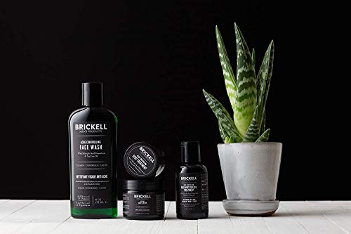 Brickell Men's Sistema de Control del Acné para Hombres, Tratamiento de Hidratación Facial para Combatir el Acné, Lavado de Cara, Tratamiento de Manchas y Crema Para Cicatrices, Natural y Orgánico