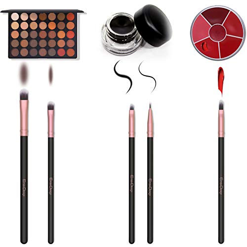 Brochas de Maquillaje EmaxDesign 18 pcs Juego de brochas de maquillaje profesional Premium Sintético Pinceles de maquillaje para Fundación Sonrojo Ocultadora Polvo Líquido Crema (Rose Golden)