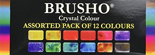 Brusho by Colourcraft Brusho Crystal Set 12 Color Juego de Cristales, Multicolor, 15 Grams