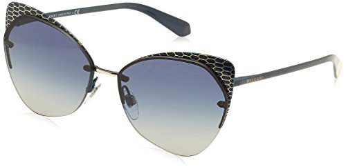 Bulgari 0Bv6096 20204L 58 Gafas de sol, Azul (Blute/Grey Blue), Unisex-Adulto