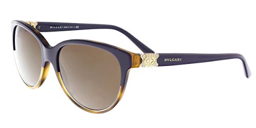 Bulgari 0BV8166B 537173 56 Gafas de sol, Azul (Top Blue On Havana/Brown), Mujer