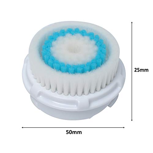 Cabezal de Cepillo para Limpieza Facial Poros Profundos de Repuesto Compatible con Mia 1, Mia2, Mia3,Clari-sonic Poweka (2 Piezas)