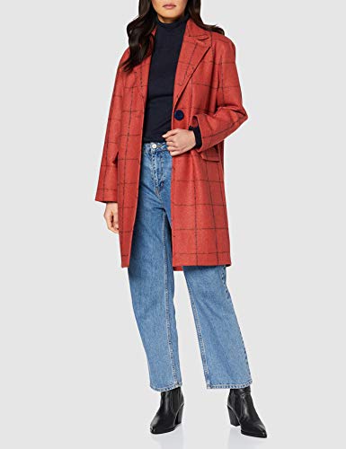 Cacharel Manteau Droit FINITION Abrigo, Rojo (Brique), 36 (Talla del Fabricante: 36) para Mujer