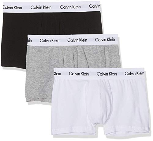 Calvin Klein 0000U2662G - Bóxer para hombre, color blanco /gris / negro, talla X-Large