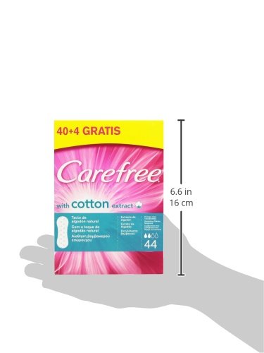 Carefree Salvaslip Cotton Sin Fragancia 44 unidades 120 g, Blanco (63118)