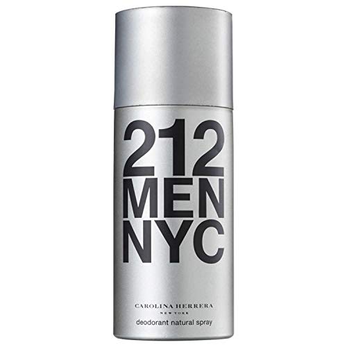 Carolina Herrera Homme, 212 Men NYC Deodorant Natural Spray, 150 g