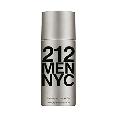 Carolina Herrera Homme, 212 Men NYC Deodorant Natural Spray, 150 g