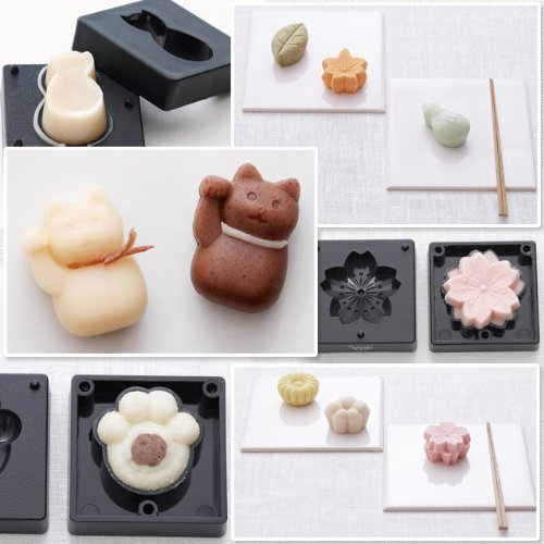 Chiba Machiko Homemade Japanese confectionery comolife Beautiful japonés unbaked Dulces Moho – crisantemos, Mantel, Ume Flores, tamaño: 2.73 x 2,37 x 1,56 cm, Fabricado en Japón