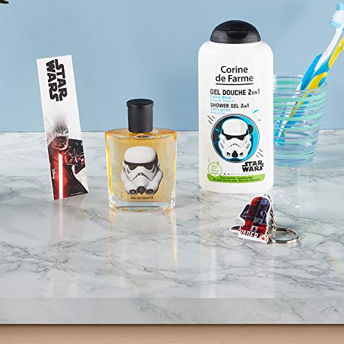 Corine de FARME Disney Star Wars - Estuche de agua de colonia + gel de ducha + llavero, 1 unidad