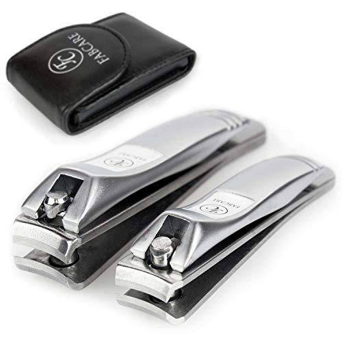 Cortauñas Profesional Set con Lima y Estuche - Extra Afiladas y Duraderas - Corta Uñas de Acero Inoxidable - Cortadoras de Uñas - Cortauñas Pies - Toenail Clippers - Nail Clippers