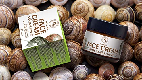 Crema de Baba Caracol 75ml - Crema Hidratante de Caracol & Aloe - Ingredientes Naturales Antienvejecimiento, Antiarrugas y Manchas Oscuras - Crema Facial Regeneradora & Iluminadora & Nutritiva