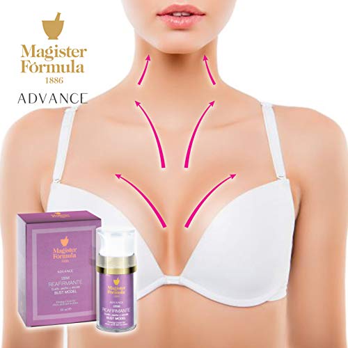 Crema de Cuello, Pecho y Escote 50 ml | Reafirmante Senos | Bust Model | Efecto Lifting | Antiarrugas y Antiedad | Aporta Busto Firme y Terso con Mayor Volumen | Hidrata y Nutre | Magister Formula