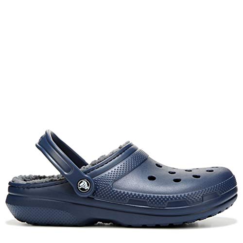 Crocs Classic Lined Clog, Zuecos Unisex Adulto, Azul (Navy/Charcoal), 37/38 EU