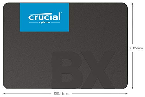 Crucial BX500 240 GB CT240BX500SSD1 Unidad interna de estado sólido, hasta 540 MB/s (3D NAND, SATA, 2.5 Pulgadas)